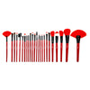 24 Piece Royal Red Brush Set
