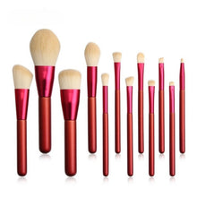  12 Pcs Soft Synthetic Fibers Hair Make Up Brushes