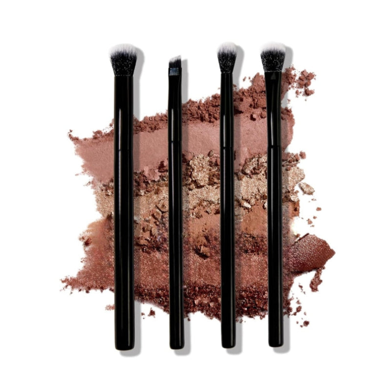 4Piece Versatile Blending Brush Set for Precision Makeup