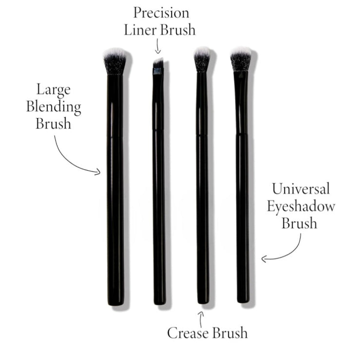 4Piece Versatile Blending Brush Set for Precision Makeup