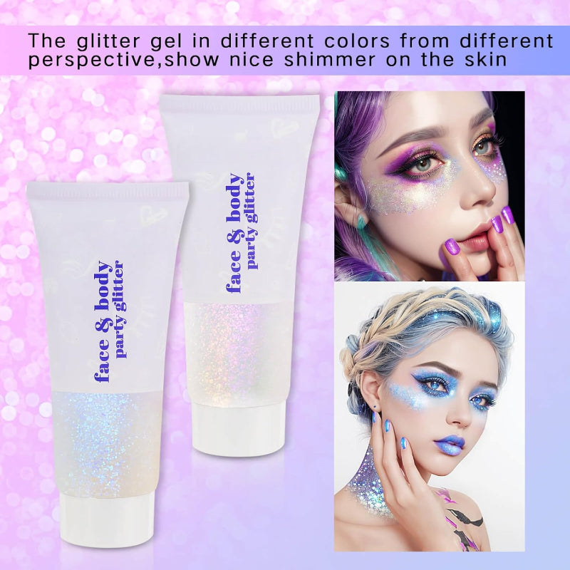 Color Changing Glitter Gel for Festivals and Events