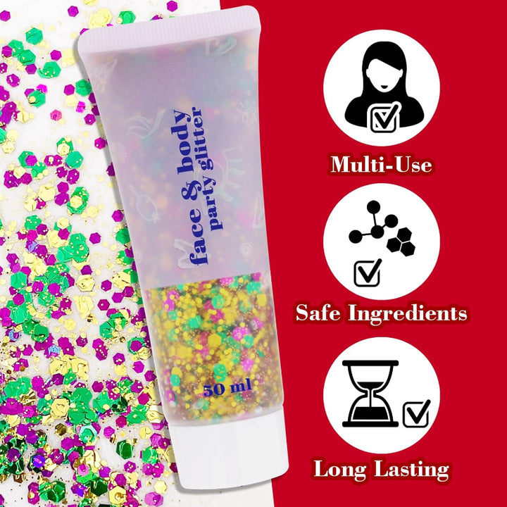 Multi Occasion Party Glitter Gel for Events and Celebrations