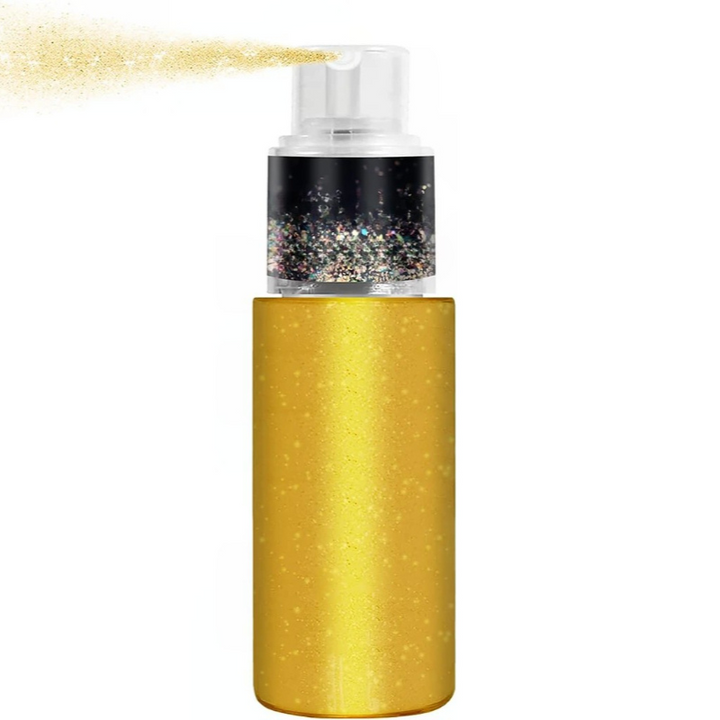 Shimmer Glitter Spray For Hair And Body Styling And Events