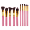 10 Piece Kabuki Brush Set PINK,  - My Make-Up Brush Set, My Make-Up Brush Set
 - 3