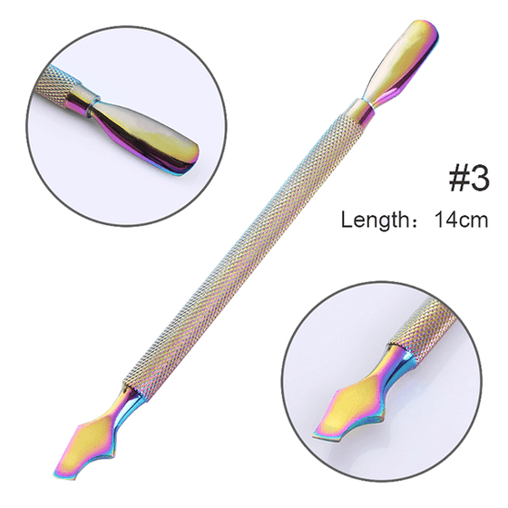 Rainbow Nail Cuticle Tools Set