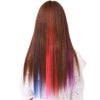 Colorful pieces of wigs