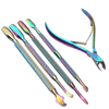 Rainbow Nail Cuticle Tools Set