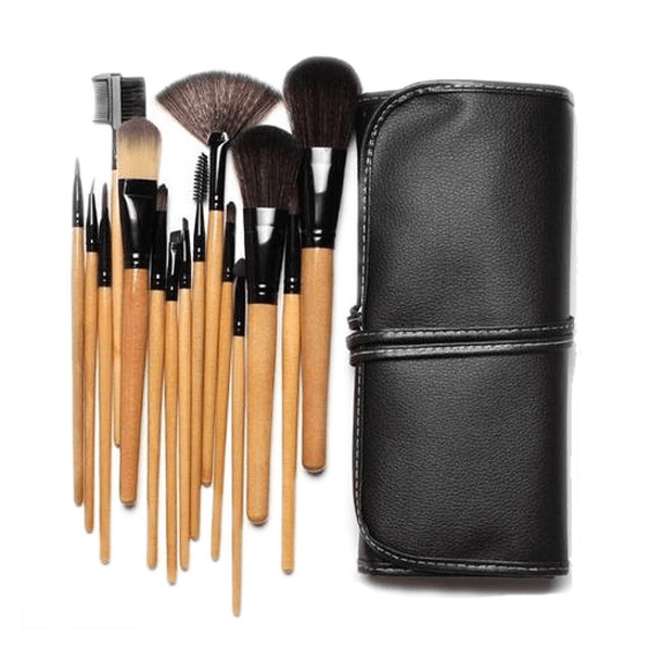 Wood Brush Set – 12 Piece Professional Makeup Collection
