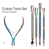 Rainbow Nail Cuticle Tools Set