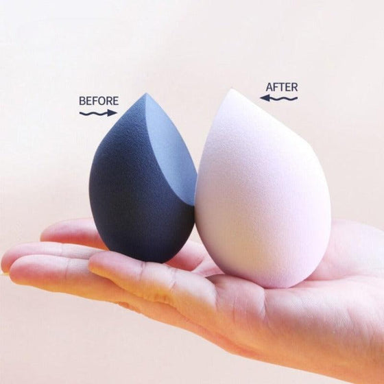 2 Pcs Makeup Sponge With Heart-Shape Box