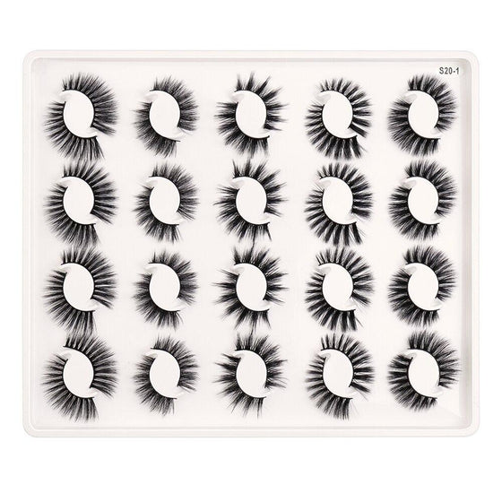 20 Pairs 5D Reusable False Eyelashes