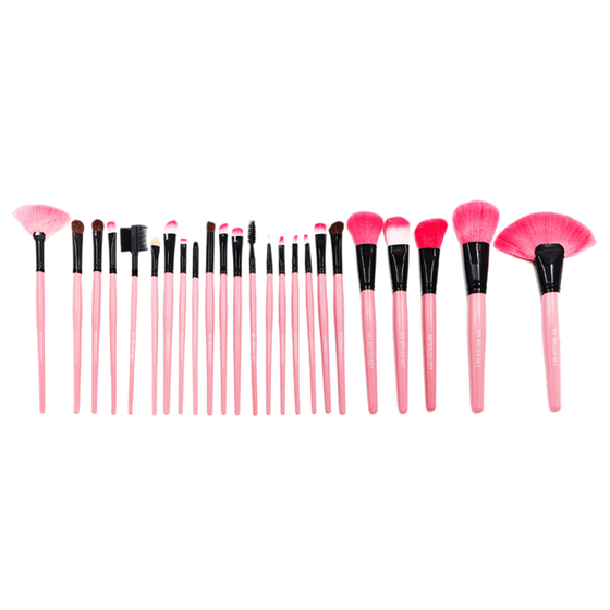 Pink Glory 24 Piece Makeup Brush Set