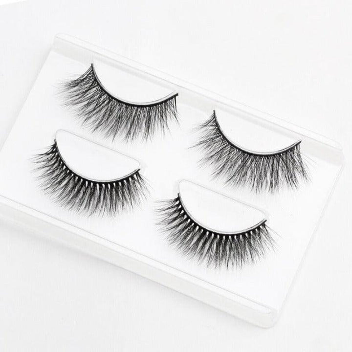 3D Mink Faux Eyelashes - 2 Pair The Secret to Stunning Eyes