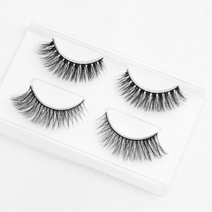 3D Mink Faux Eyelashes - 2 Pair The Secret to Stunning Eyes