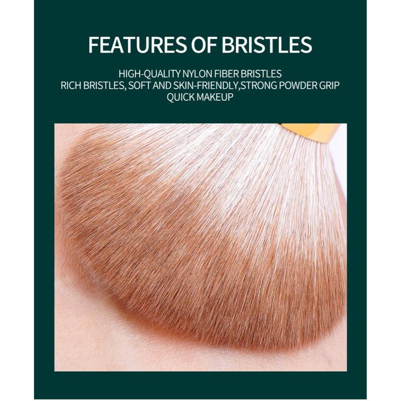 8pcs Pro Gold Makeup Brushes Set – Soft Synthetic Hair Brushes