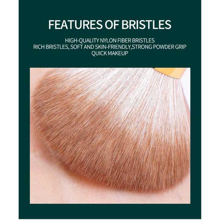8pcs Pro Gold Makeup Brushes Set – Soft Synthetic Hair Brushes