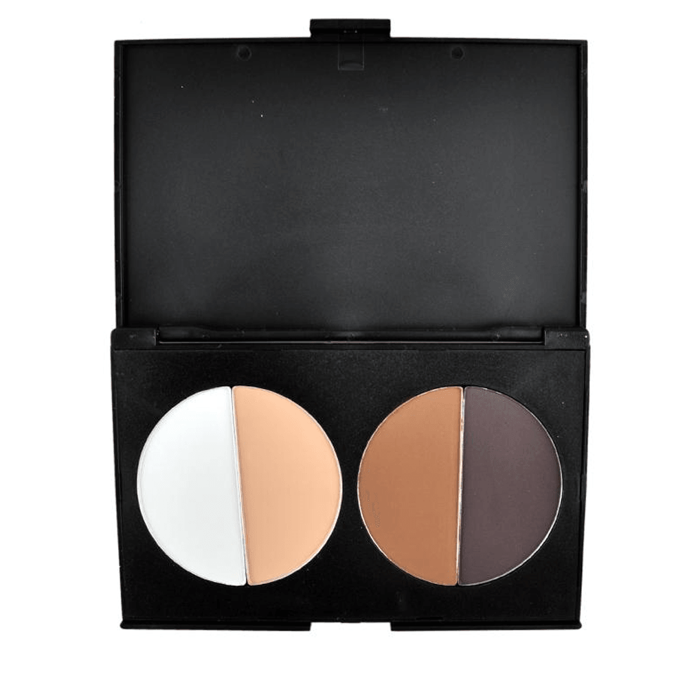 4 Color Face Palette – Blendable Contour and Highlight Shades