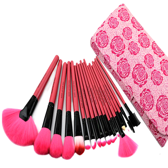 18 Pcs Rose Brush Set , Make Up Brush - My Make-Up Brush Set, My Make-Up Brush Set
 - 2