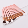 15 Piece Blush Kabuki Brush Set