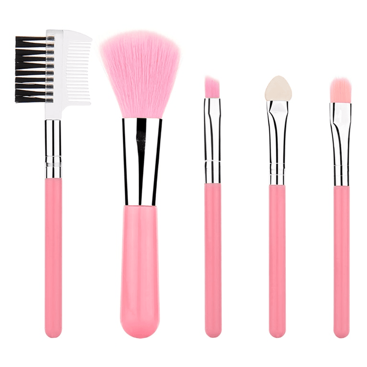 5 Piece Mini Travel Brush Set – For On The Go Makeup