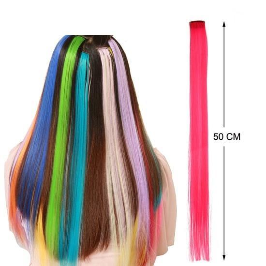 Colorful pieces of wigs
