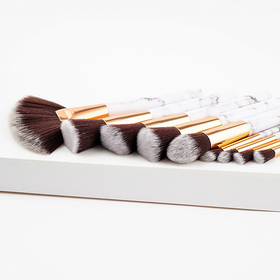 9 Piece Marble Lovers Brush Set