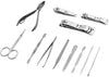 12 Piece Stainless Steel Professional Manicure Set