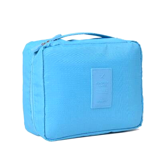 Compact Travel Cosmetic Bag Blue, Makeup Organizer - My Make-Up Brush Set, My Make-Up Brush Set
 - 4
