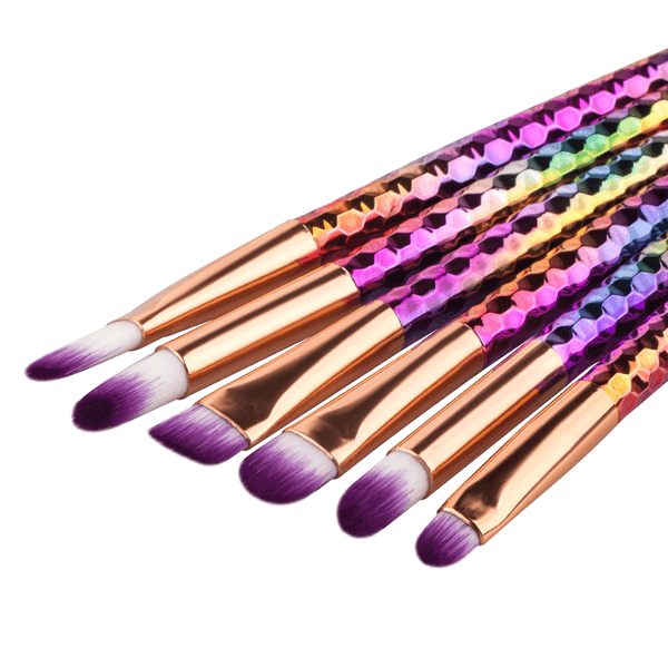 6 Piece Lip and Brow Brush Set