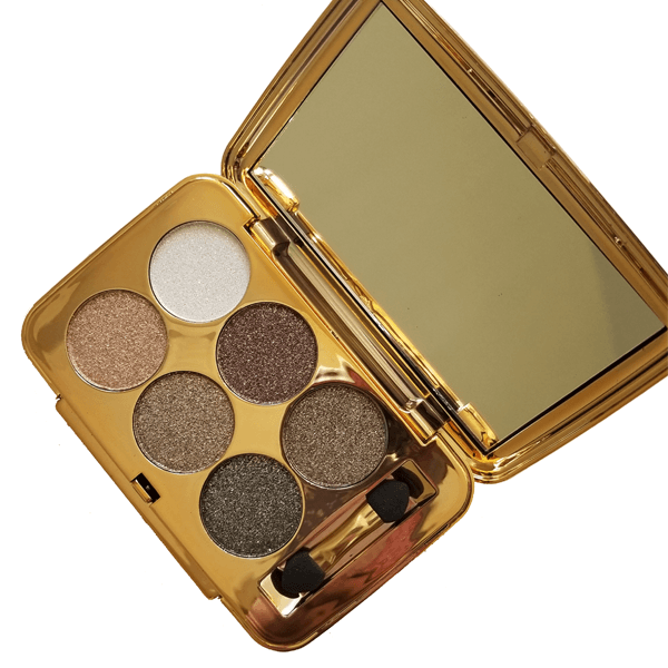 6 Color Crushed Shine Palette – Dazzling Metallic Eyeshadow Collection