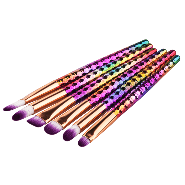 6 Piece Lip and Brow Brush Set