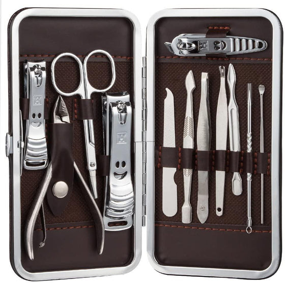 12 Piece Stainless Steel Professional Manicure Set