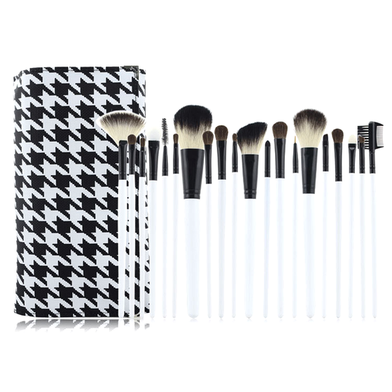 20 Pcs Black & White Brush Set , Makeup Brush - My Make-Up Brush Set, My Make-Up Brush Set
 - 2