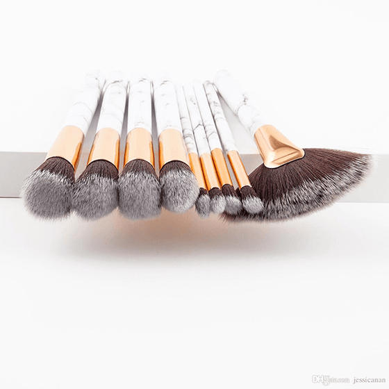 9 Piece Marble Lovers Brush Set