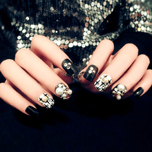  Black Rhinestone Finished Nails  [PRE-RELEASE] , Nail - My Make-Up Brush Set, My Make-Up Brush Set
 - 1