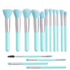 15 Pcs Neon Makeup Brush Set