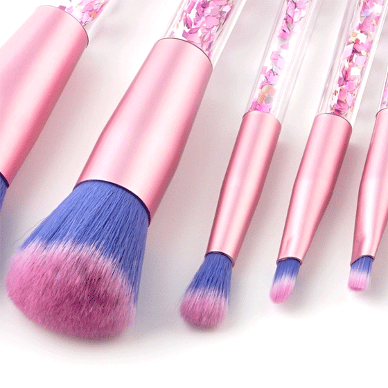 7 Piece Confetti Glitter Brush Set