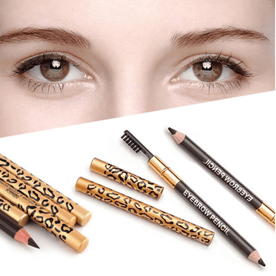 Leopard Eye Brow Pencil with Comb ,  - My Make-Up Brush Set, My Make-Up Brush Set
