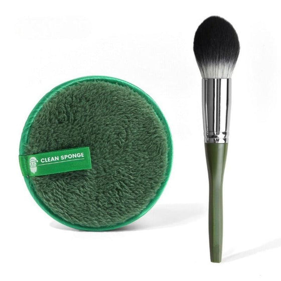 Professional Brushes with Puff 1 Pcs
