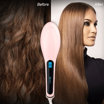 Ceramic Flat Iron Hair Straightener Brush