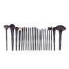 24 Piece Jet Black Brush Set