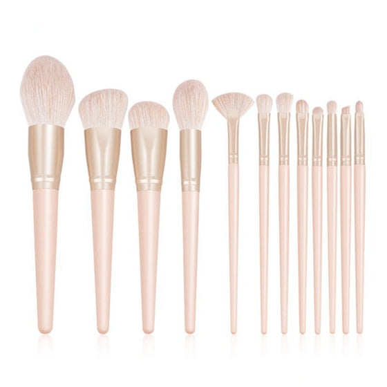 10/12/13 Pcs Soft Nylon Bristles Makeup Brush Sets