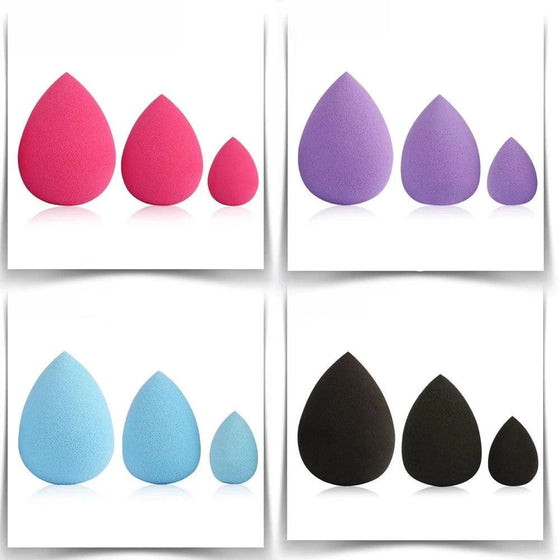 3 Pcs/Pack Makeup Beauty Sponge