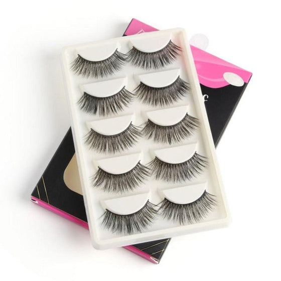 5/20 Pairs/Box 3D Faux Mink Eyelashes