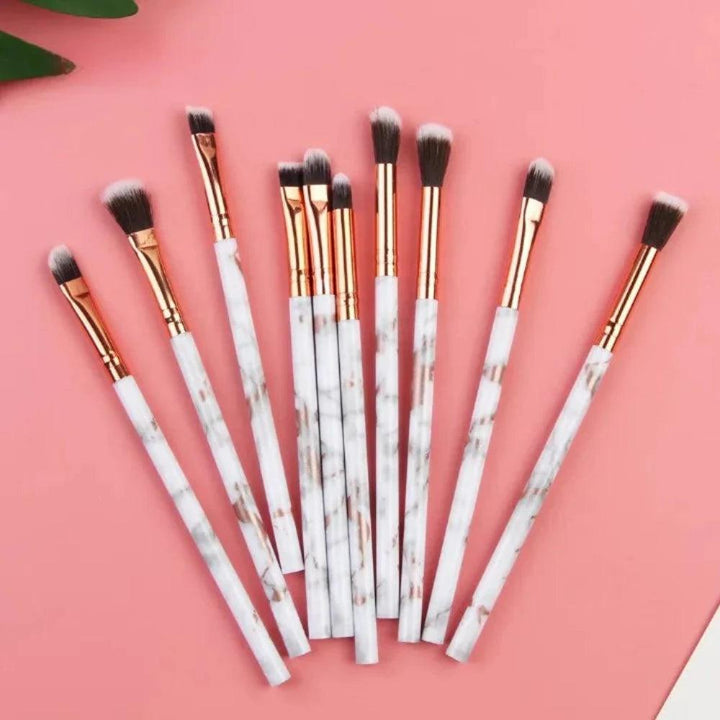 7/10 Pcs Marbling Makeup Brushes Set – Soft and Blending Brushes