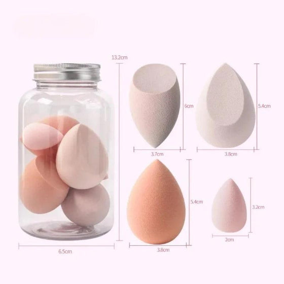 7 Pcs Makeup Sponge with Storage Box