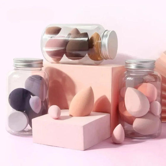 7 Pcs Makeup Sponge with Storage Box