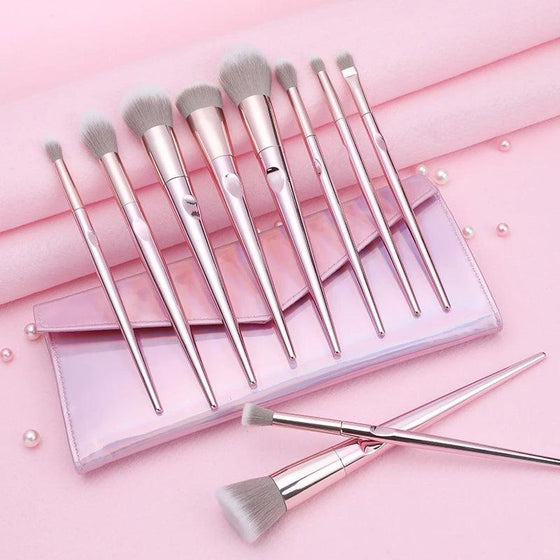 10 Pcs Makeup Brushes Set