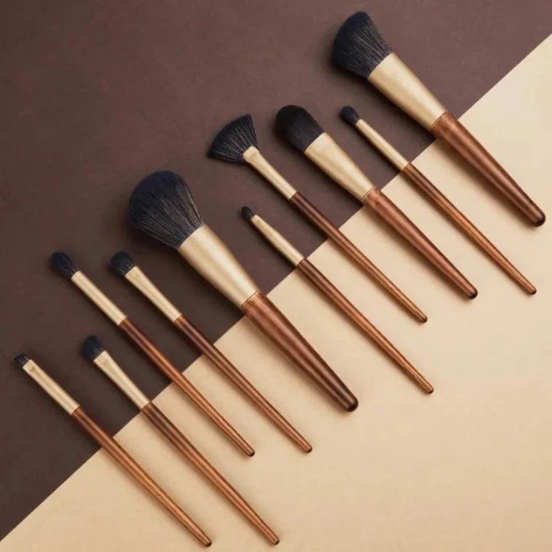 10/11/15 Pcs  Makeup Brush Set – Soft Bristle Brushes