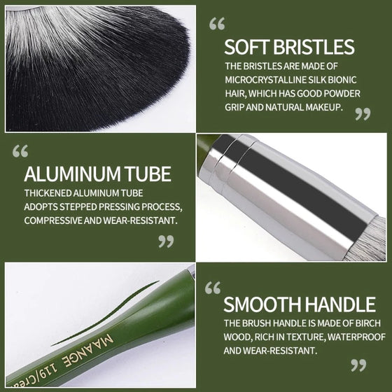 Professional Brushes with Puff 1 Pcs